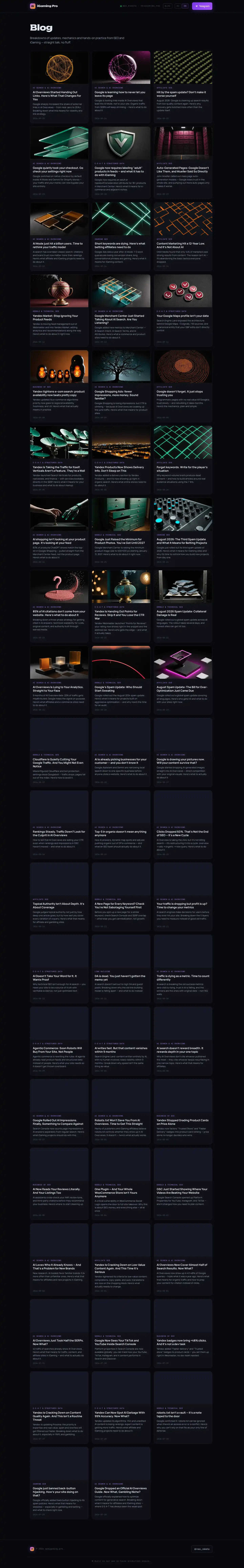 Блог на автопилоте — seoigaming.pro · blog